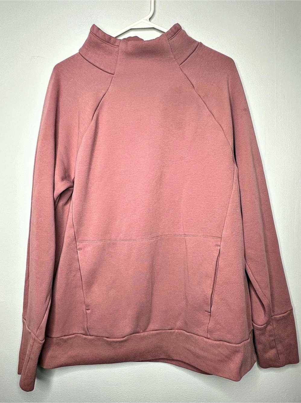 Fabletics Zaylee Funnel Neck Tunic Sweatshirt Dusty Rose XL